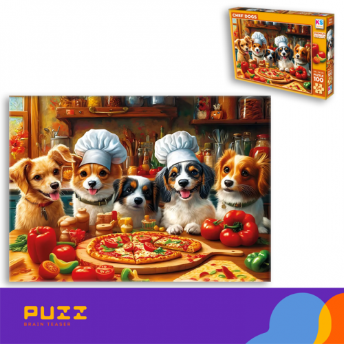 100 დეტალიანი ფაზლი - მზარეული ძაღლები