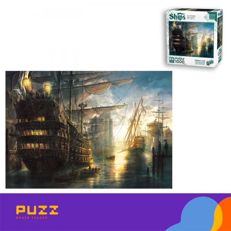 Puzzle 1000 pcs - City Rochelle