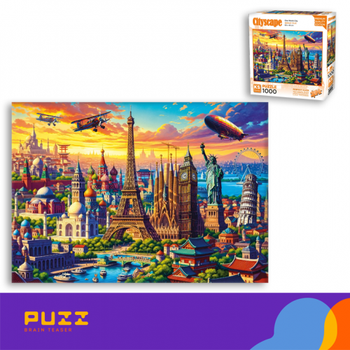 1000 დეტალიანი ფაზლი - მსოფლიო ერთ ქალაქში