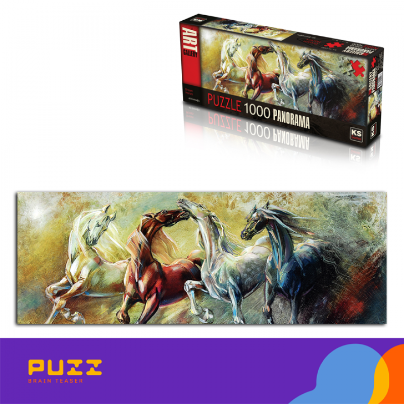 1000 pcs puzzle -  Dream Horses