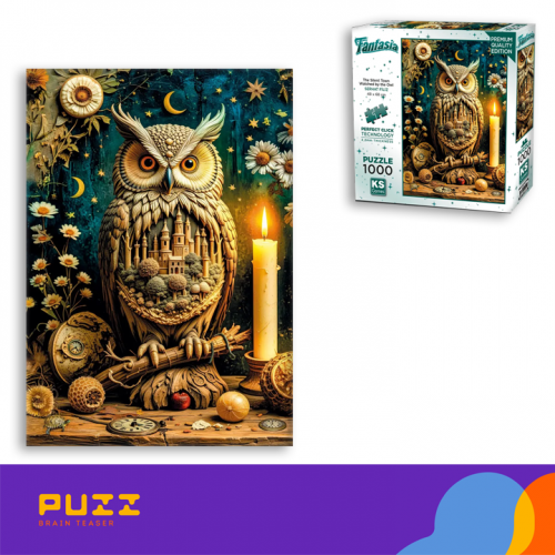 1000 დეტალიანი ფაზლი - ქალაქის მცველი ბუ