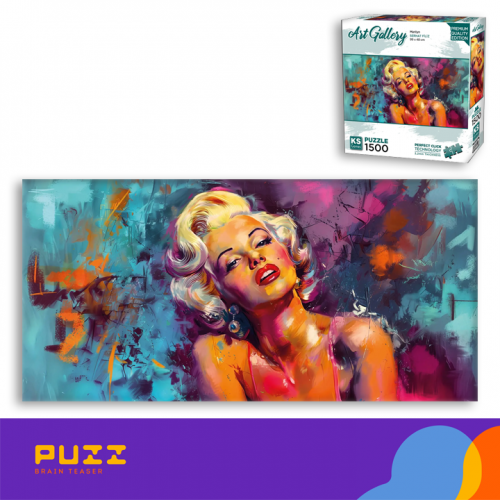 1500 დეტალიანი პანორამული ფაზლი - მერლინ მონრო