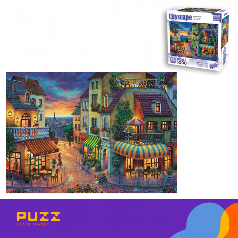 3000 დეტალიანი ფაზლი  - ევროპული ქუჩა