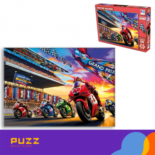 50 დეტალიანი ფაზლი - მოტო რბოლა