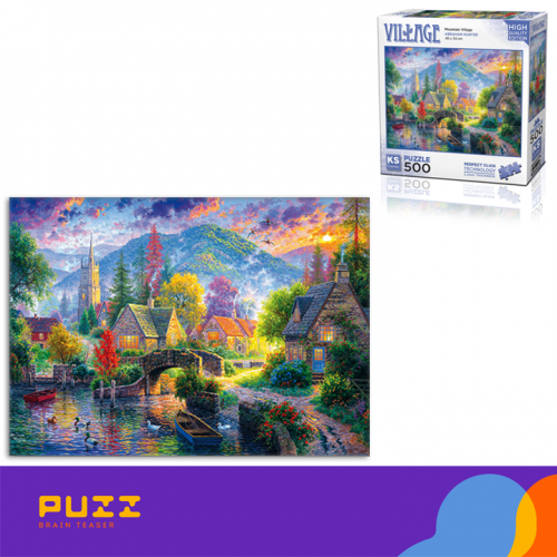 500 დეტალიანი ფაზლი - სოფელი მთაში