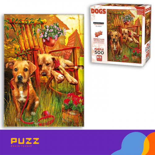 500 დეტალიანი ფაზლი - საყვარელი ცუგები