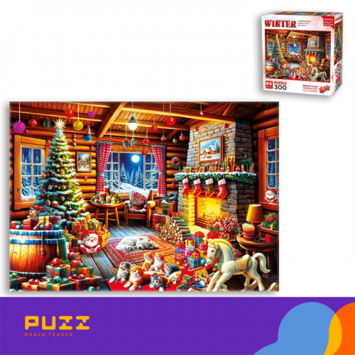 300 დეტალიანი ფაზლი - საშობაო ოთახი