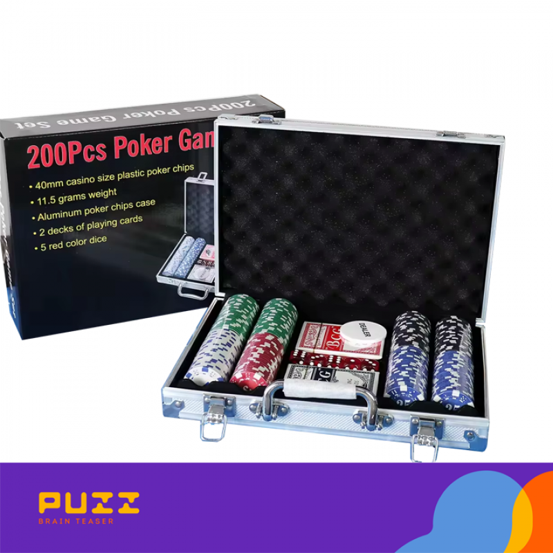 პოკერის სეტი - 200 დეტალი