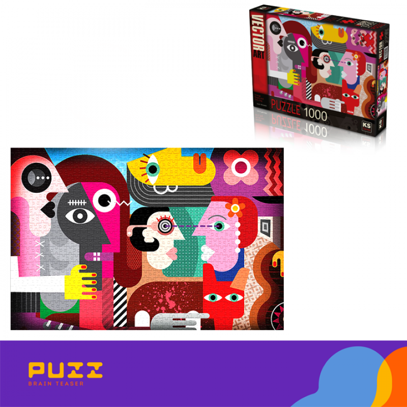 1000 pcs puzzle - Strange people
