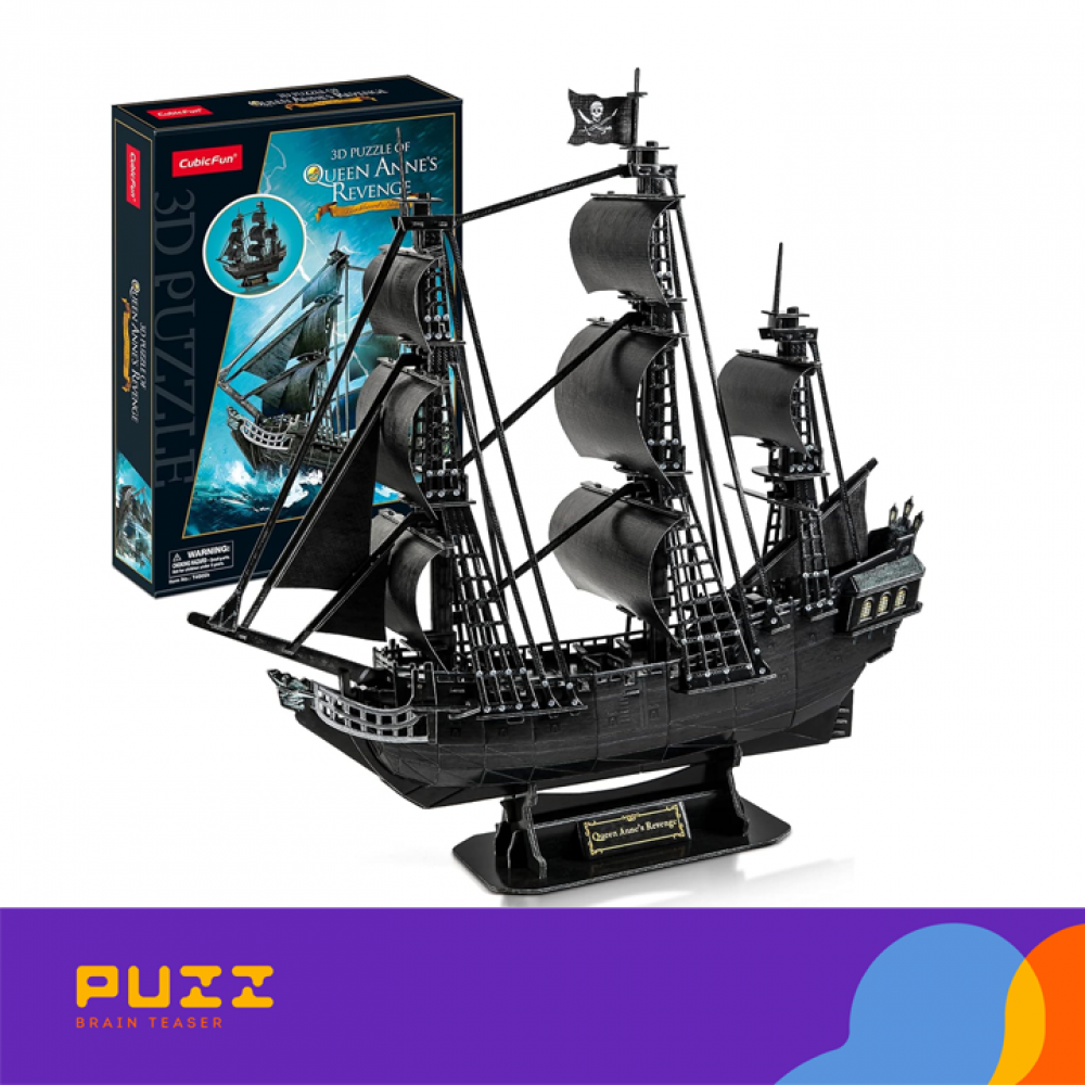 3D ფაზლი Queen Anne's Revenge